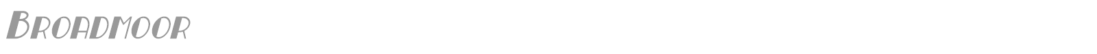 Broadmoor font preview